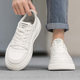 White shoes for men 2026 new spring fashion brand high-end versatile white shoes increased thick sole sports and leisure sneakers