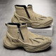 High-top shoes for men in spring, increased thick-soled casual sports dad retro-style desert workwear rhubarb Martin boots