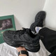 Men's shoes 2026 new spring trendy brand high-end sports black casual men's popular thick-soled heightening dad shoes