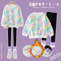 Флисовая утепленная толстовка, черная сумка