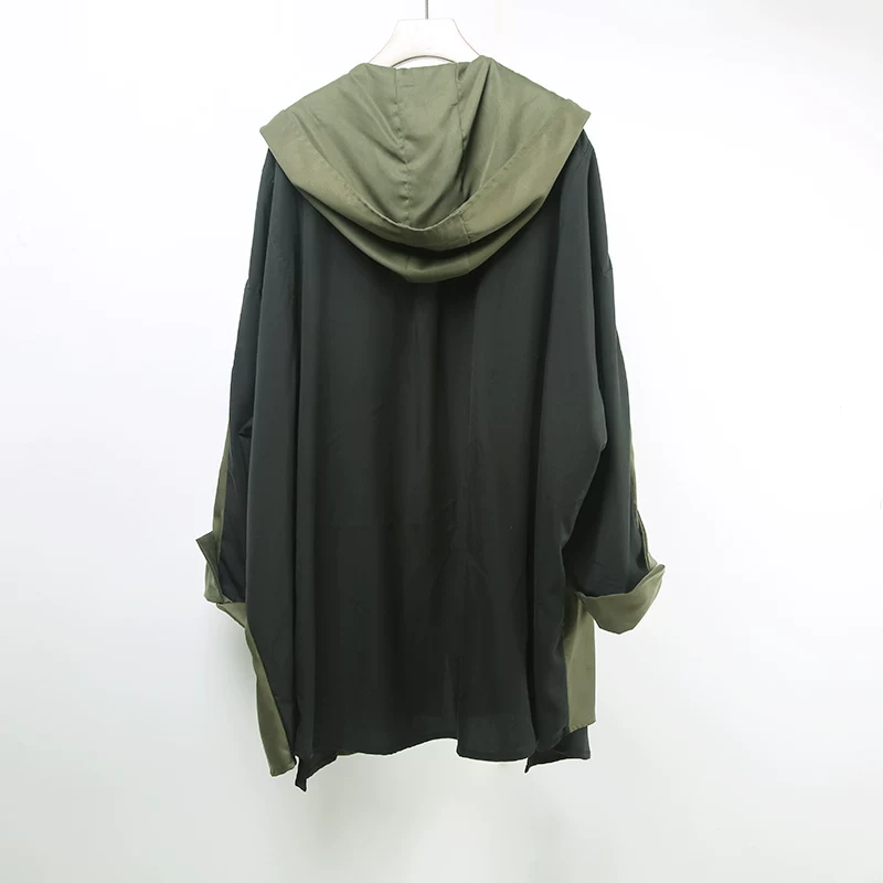 Брендовый trench coat, ретро японский медный худи, британский стиль, оверсайз
