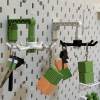 Suitable for IKEA SKADIS Metal Square Hole Round Hole Plate Accessories Creative Rotary Hook