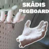 Suitable for IKEA SKADIS IKEA perforated board accessories, multiple colors available, hand jewelry hooks
