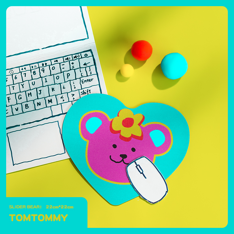 Tom original bear office mouse pad cartoon trumpet creative home game office personality cute ins female