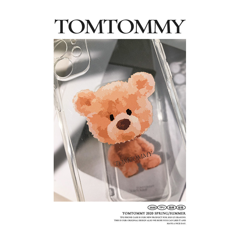 Tom originally applied Apple 12 mobile phone case iPhone 13 promaxr cute bear 11 Huawei p40 girls in