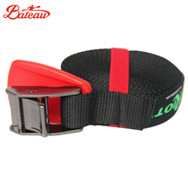 Bateau 100 easy leather canoeing with boat rope foam cushion roof rack transport bundled strap strapping braided strap