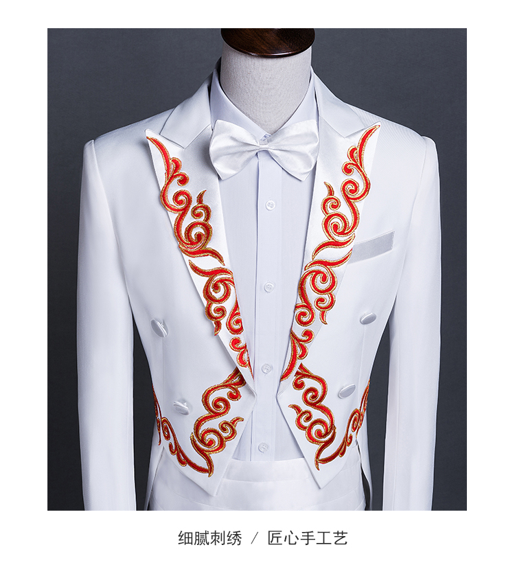 Tuxedo nam tự tu sân khấu nhạc trưởng trang phục người lớn ca sĩ chủ trang phục phù hợp với trang phục nam blazer nam