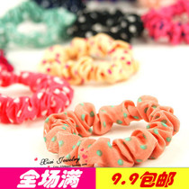Korean version of the batch of hair accessories sweet candy color fabric hair accessories wave dot Hairband hair rope headdress women