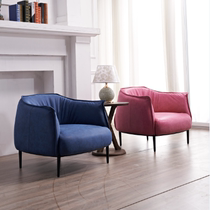 Single leather sofa chair Nordic Designer Bedroom Minima Sloth Snail Chair Genuine Leather Living Room Casual Tiger Chair
