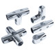 25mm 32mm clothes rack accessories stainless steel pipe connector round pipe fastener shelf fixing piece joint elbow