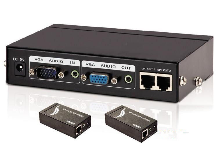 Original fit Maio MT-102T 2-way VGA film audio extender VGA signal amplifier extended by 100 m