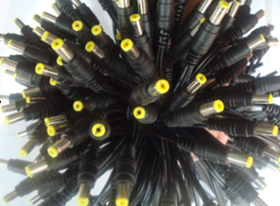 Pure copper wire with inner card DC wire power source Yellow power head DC wire monitoring accessories (full length 27cm)