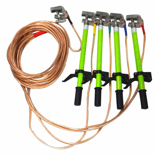 High voltage grounding grounding line distribution room grounding earth wire holding mother card ground stick 10kv carrying type 25 flat grounding grounding line 35kv