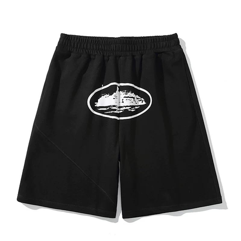 Corteiz Vibe Shorts хип-хоп стиль, брюки, американский стиль, свободный крой, эластичная талия