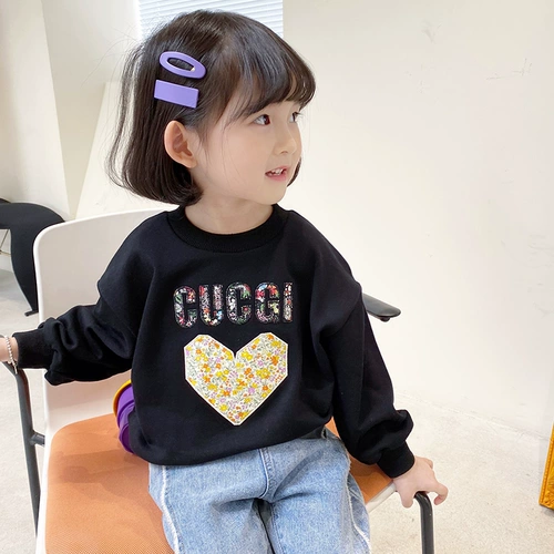 Детская толстовка, лонгслив, детские осенние нарукавники, цветочный принт, детская одежда, свободный крой, коллекция 2021