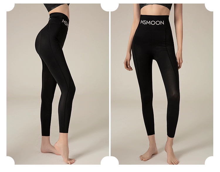 Mu Ruoqian Msmoon Palace Sculpting Body Quần Quantum Stovepipe Hip Quần Bụng Hip Pants - Quần cơ thể