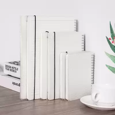 Simple ins Wind coil grid book High School students classroom notebook checkbook note box transparent grid book