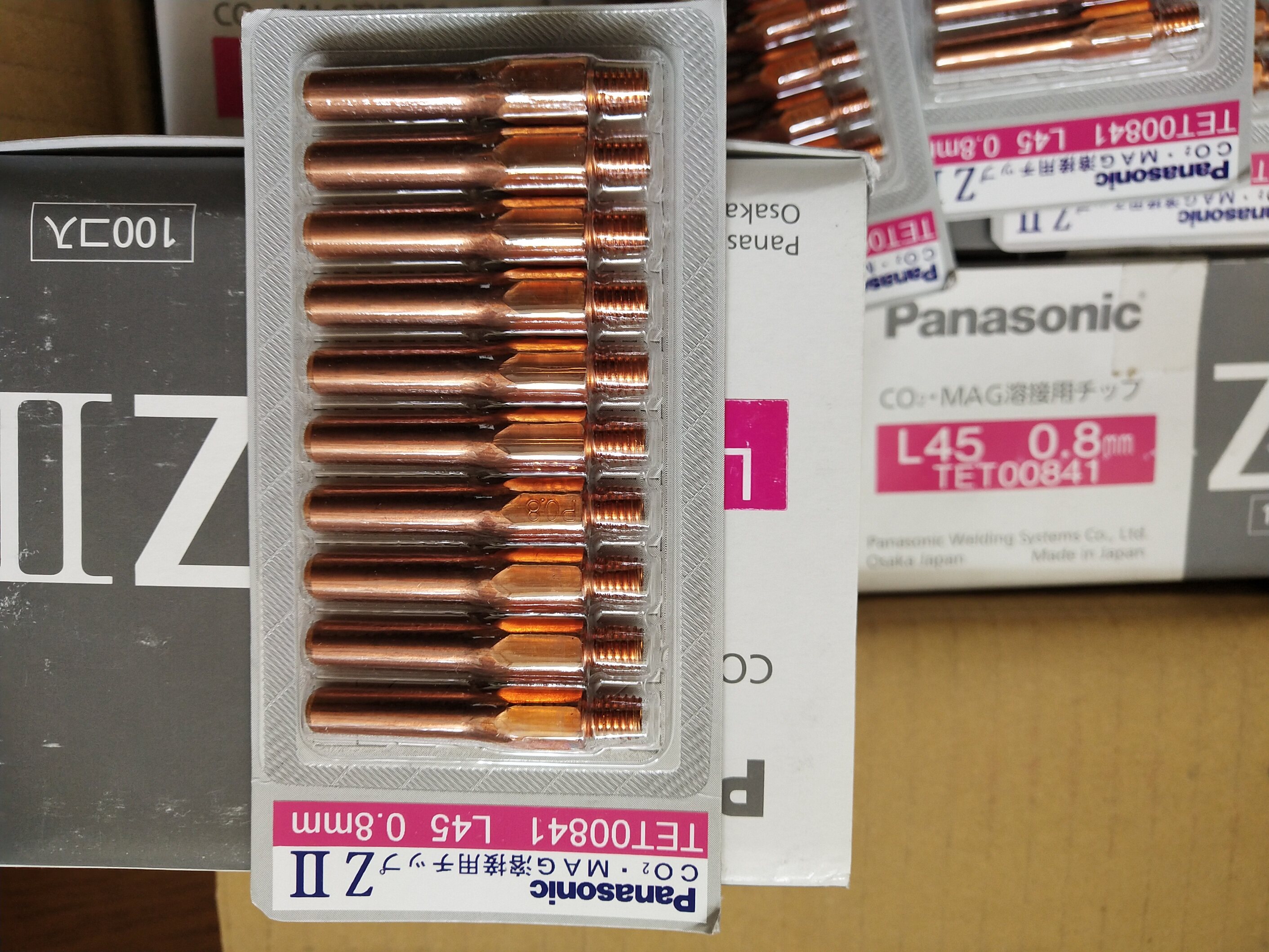 Panasonic conductive nozzle TET00841 Panasonic 0 8 conductive nozzle 45 long Panasonic conductive nozzle TET00841