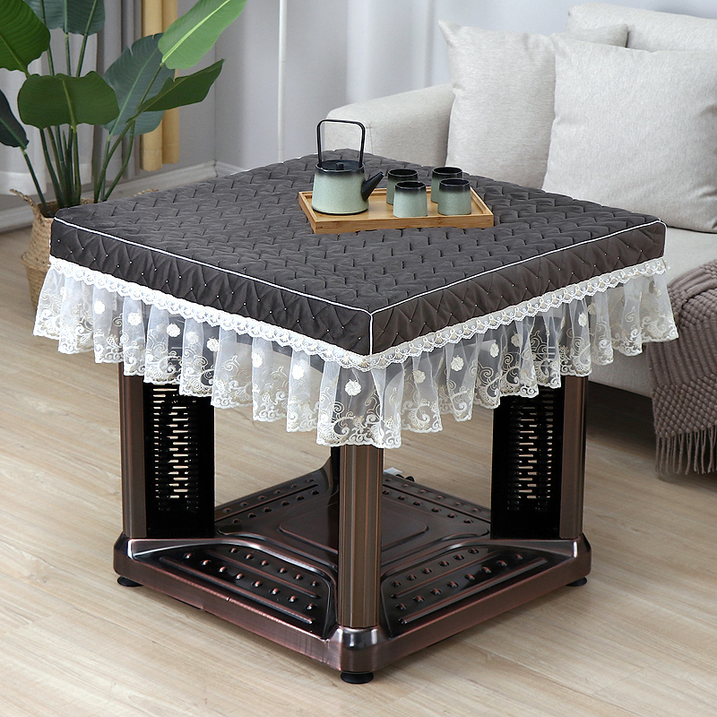 Roast electric stove cover set mahjong machine table cover dust cover cloth European style thickened electric stove cover electric heating tea table cover customized