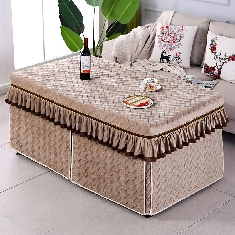 Thickened electric stove cover roasting fire table cover rectangular coffee table cover 2022 new winter electric oven cover 12 pieces