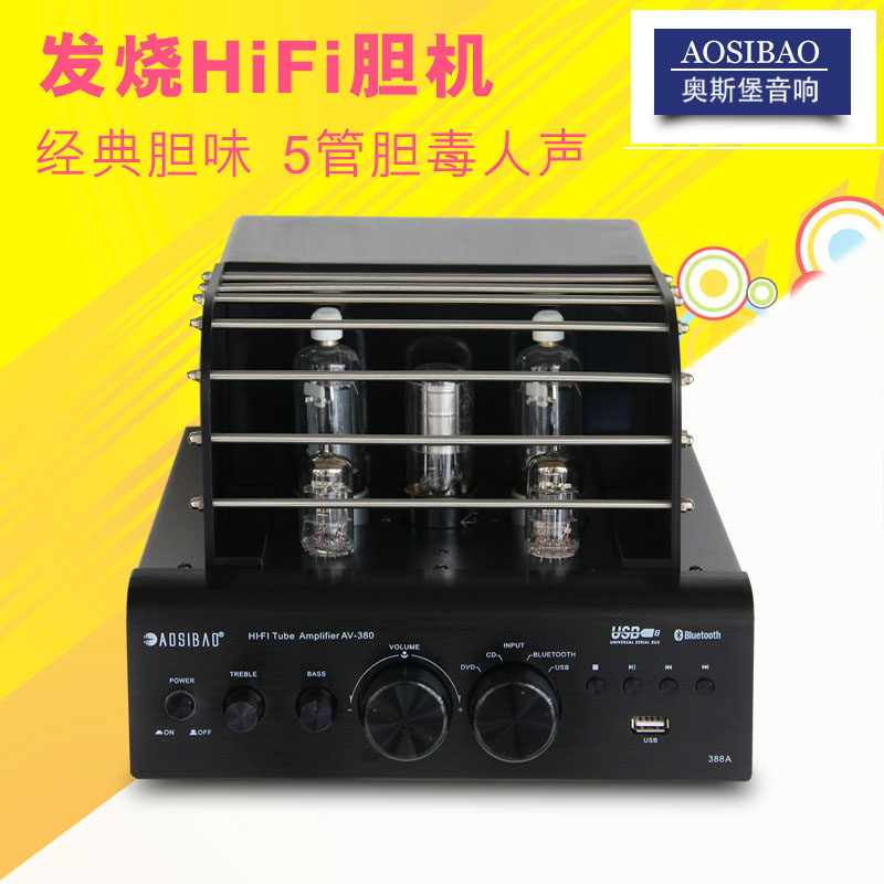 British Osborg fever bile machine vacuum tube power amplifier home hifi high fidelity undistorted Bluetooth 5 0 audio