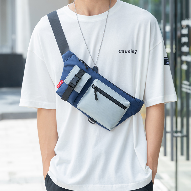 Hong Kong I Tgreg chest bag male ins super hot men's small waist bag sports single shoulder bag personality fashion messenger bag tide