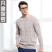 Fan Di Paul áo len cashmere nam cổ tròn cashmere nguyên chất mùa thu và mùa đông mới áo len ấm áp áo len nam - Áo len Cashmere