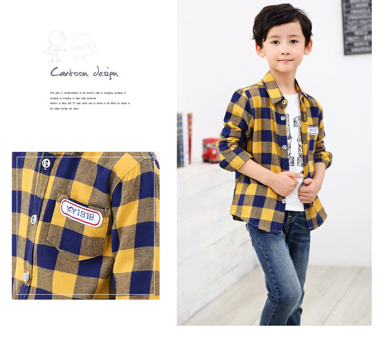 Chemise garcon à manche longue - Ref 2074648 Image 28