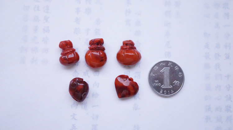 DIY аксессуары 精选四川凉山冰飘火焰纹满色满色南红玛瑙小吊坠叶子莲蓬杂件diy