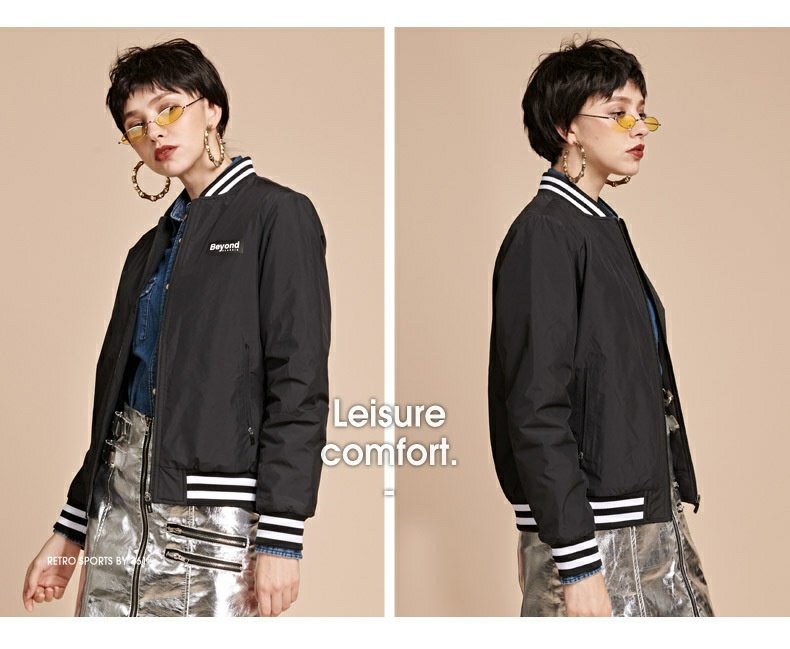 361 độ cotton quần áo nữ 2019 mùa đông áo khoác cotton mới ấm 361 mùa đông màu hồng đứng cổ áo thể thao - Quần áo độn bông thể thao áo lông vũ nam