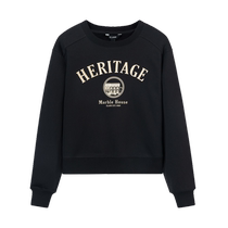 Eland Yilian sweatshirt womens long style slightly loose off-shoulder style simple fashion loose top spring style