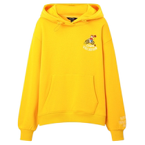 Eland sports style fashionable hooded short sweatshirt womens casual top spring and autumn