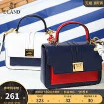 ELAND clothing romance spring summer style bump color single shoulder inclined satchel snapback handbag woman