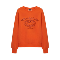 Eland sweatshirt womens sports style corgi print pattern cute fashion warm velvet top womens autumn and winter