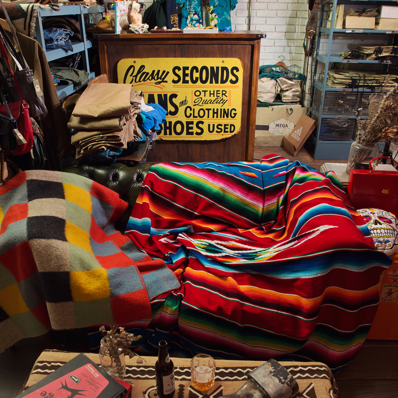 Mexican Navajo Totem Blanket Imported Camping Blanket Outdoor Tablecloth Floor Mat Beach Towel Sofa Hand-Woven Blanket