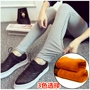 Bà bầu cộng với quần legging nhung mùa đông dày nhung nhung quần ngoài mặc quần chân cho bà bầu Quần mùa đông yếm jean bầu