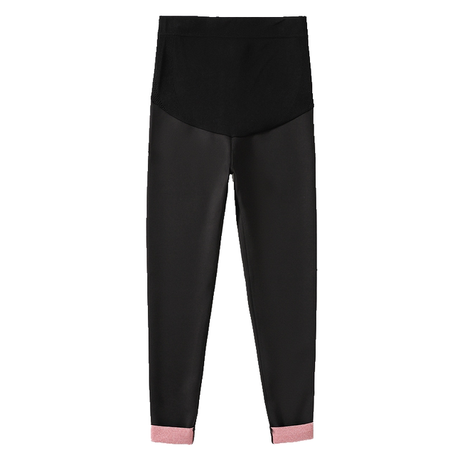 leggings ແມ່ທ້ອງດູໃບໄມ້ລົ່ນແລະລະດູຫນາວບວກກັບ velvet shark pants 2024 ກາງເກງແມ່ໃຫມ່ລະດູຫນາວ trousers slim leggings ລະດູຫນາວ