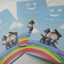 All-powerful small police notebook notepad small fresh original thickened office supplies Record book Simple soft copy
