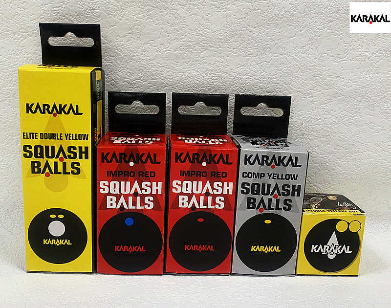 KARAAKAL Karakar Squash Professional Competition Training Ball Blue Point Red Dot Double Yellow Point-Taobao