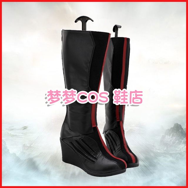 A3472 Marvel WandaVision Scarlet Witch Scarlet Witch COS shoes COSPLAY shoes customized with pictures