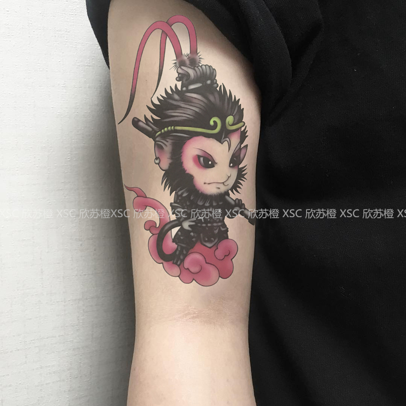 Xinsucheng 3d Tattoo Stickers Waterproof Men S Female Monkey Lasting Monkey King Korean Arm Simulation Totem Flower Arm Xinsucheng 3d Tattoo Stickers Waterproof Men S Female Monkey Lasting Monkey King Korean Arm Simulation Totem Flower Arm