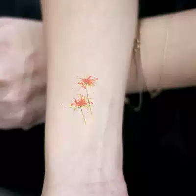 Xinsu orange Bana tattoo sticker waterproof and sweat-proof female long-lasting Korean small fresh cute simulation personality wrist