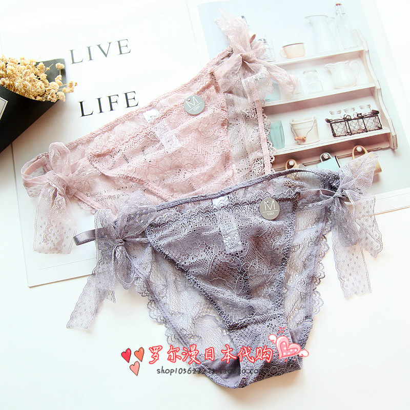 Japanese gp dream panties women lace fairy bow comfortable sexy openwork breathable low-waisted briefs