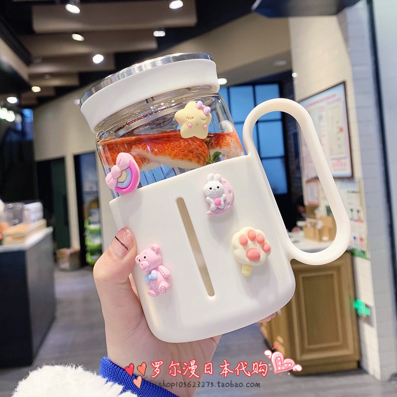 SH Creative Filter Glass Cup High temperature female high-value cup with handle cup for men's office tea cup