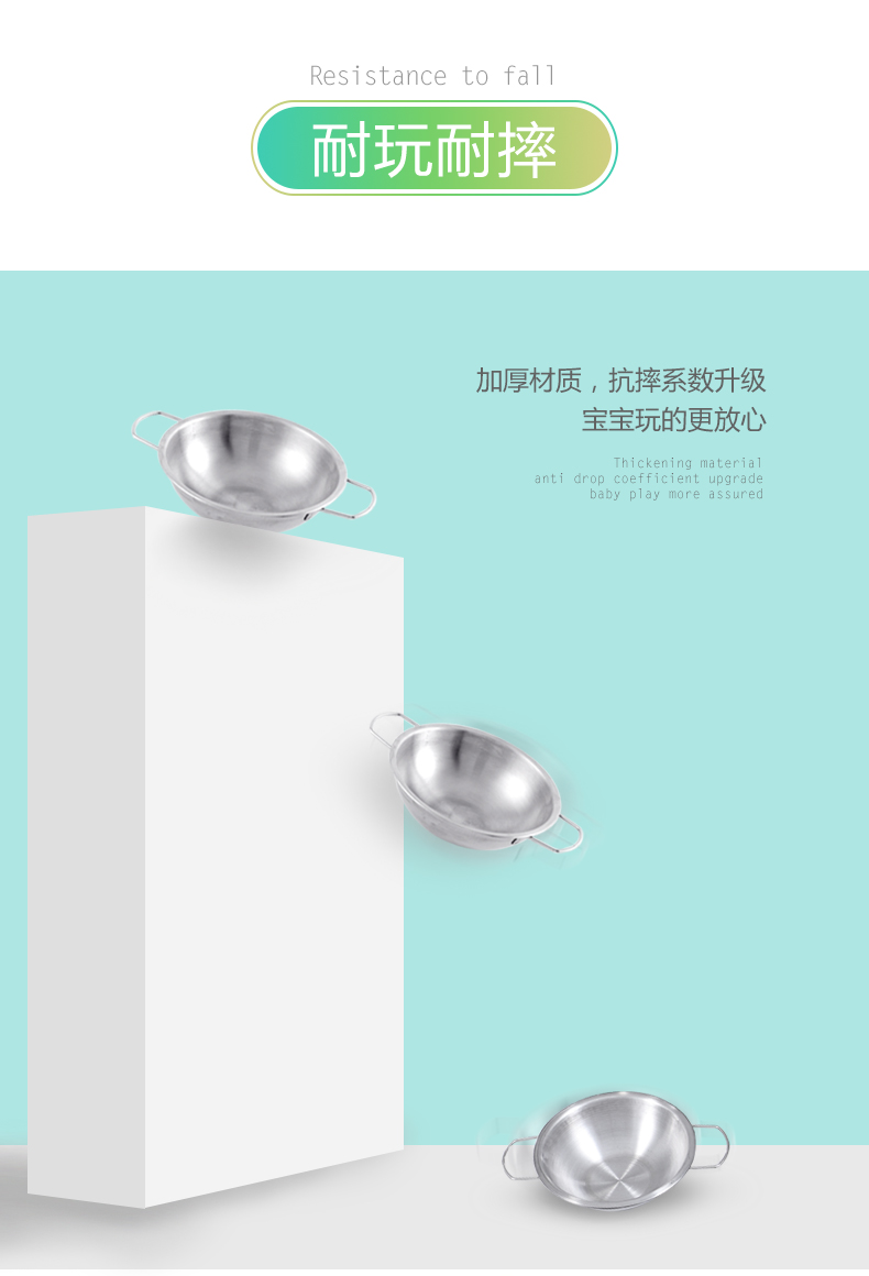 Bếp nhỏ nấu đồ chơi cô gái inox Đồ dùng nhà bếp nhỏ thực sự nấu ăn chơi đặt chơi nhà trẻ em the gioi do choi cho be