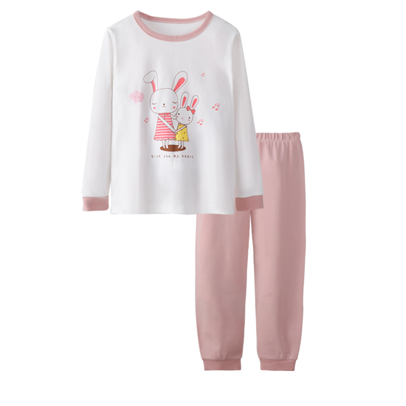 quần áo cô gái mùa thu thiết bông mùa thu quần áo childrens đồ lót mặc bé mùa xuân và mùa thu pajama quần bé bé.