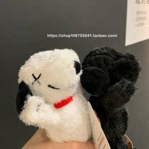 Snoopy black dog Tide brand pendant cute Japanese bag pendant plush doll holiday gift chain