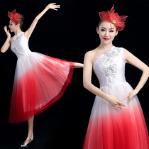 Modern dance to serve womens flutter square dance youth Chinese wind companion dance dress opening dance dress dance costumes