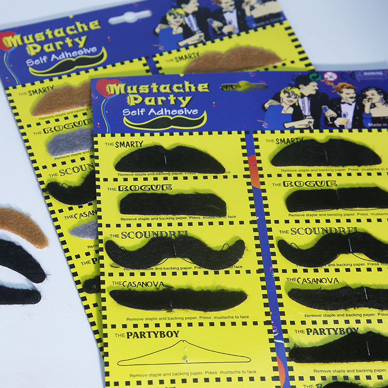 Halloween film and television funny simulation fake beard old black beard child black beard children stage show props