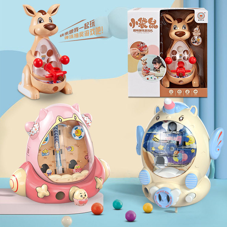 Play house wine coin-operated toy desktop children's mini pinball machine redemption plastic game machine parent-child interaction small gift